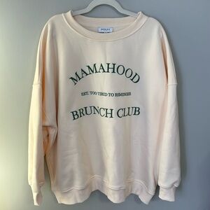 NWOT Gilli Women's Embroidered Cream Sweatshirt / Size XL